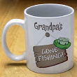 Gone Fishing Personalized Coffee Mug Gone Fishing Personalized Coffee Mug