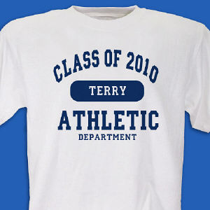Class of ... Athletic Graduation Personalized T-Shirt