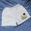 Off to the Real World Athletic White Personalized Boxer Shorts 96753X