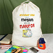 Another Day and I'll Be Naked Personalized Laundry Bag