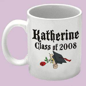 Diploma Rose Class Of Personalized Graduation  Coffee Mug