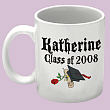 21260 - Diploma Rose Class Of Personalized Graduation  Coffee Mug