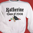 5126x - Diploma Rose Class Of Personalized Graduation Sweatshirt