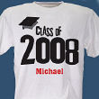 3779X - Graduation Cap Class Of Personalized Graduation T-shirt