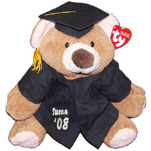 Graduation Cap and Gown ©Ty Inc. "Slumbers" Teddy Bear