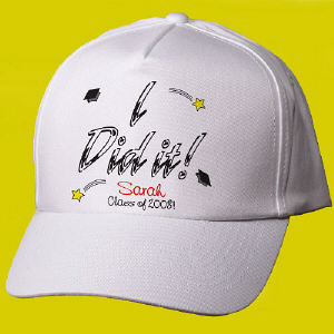 I Did It Personalized Graduation Hat