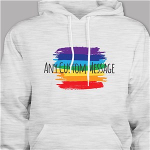 Personalized Any Message Pride Hooded Sweatshirt H521408X