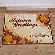 Personalized Autumn Greetings Doormat 83129997