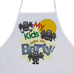 Batty Kids Personalized Halloween Apron