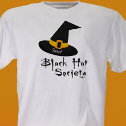 Black Hat Society Halloween T-shirt  