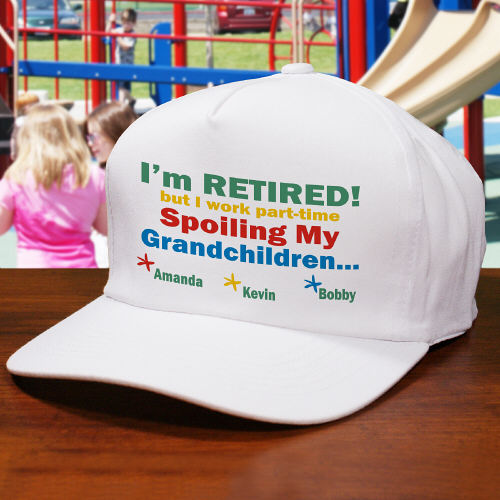 I'm Retired... Spoiling My Grandkids Personalized Hats