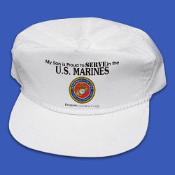 Proud To Serve Personalized Military Hat - U.S. Marines