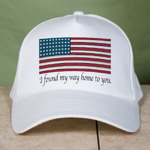 American Flag Personalized Military Hat
