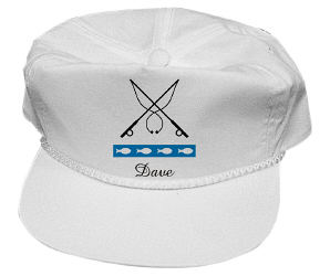 Gone Fishing Personalized Hat
