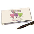 414093 - Heart Strings Sisters Personalized Checkbook Cover