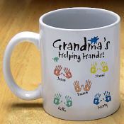 Helping Hands Personalized Ceramic Coffee Mug