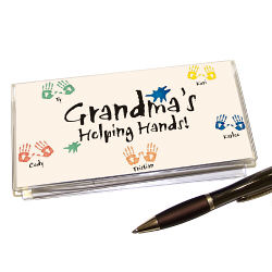 Helping Hands Personalized Checkbook Cover
