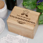 Engraved From The Kitchen of Personalized Recipe Box
