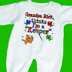 I'm A Keeper Fleece Romper