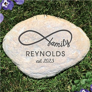 Personalized Infinity Family Garden Stone | Personalized Housewarming Gifts