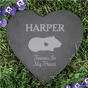 Engraved Assorted Animals With Heart Memorial Slate Stone L22269415