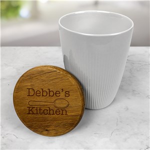 Engraved Kitchen Canister