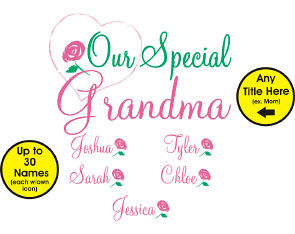 Personalized Mother's Day T-shirt Our Special Mom Scoop Neck