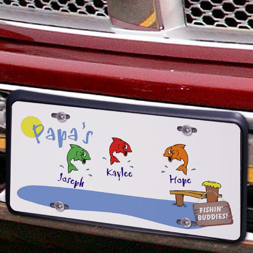 Personalized Fishing Buddies License Plate Personalized License Plate