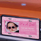 It's A Girl Photo License Plate