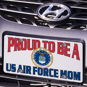 Proud To Be A.Personalized Military License Plate
