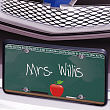 Chalkboard Teacher License Plate