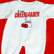 6675x - Lil' Miss Cheerleader Fleece Romper