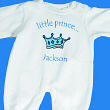 Little Prince Personalized Fleece Romper