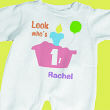Look Who's Fleece Pastel Romper