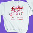 Love Always Hearts Sweatshirt 5158x
