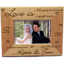 Love is... Wood Picture Frame
