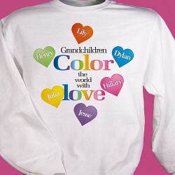 Color the World Personalized Sweatshirt