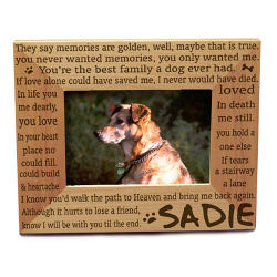 Til' the End Pet Memorial Wood Picture Frame