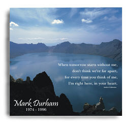 When Tomorrow Starts Without Me Personalized Memorial Photo Wall Canvas