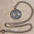 Personalized St. Michael Navy Medallion