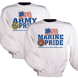 Military Pride Personalization Sweatshirt