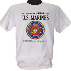 Proud To Serve Personalized Military T-shirt