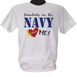 Somebody Loves Me In The Military Personalized T-shirt