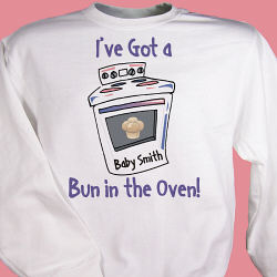 Bun In The Oven Maternity Personalized Sweatshirt