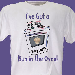 Bun In The Oven Maternity Personalized T-Shirt