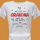 91632X - All Our Hearts Personalized Scoop-Neck T-Shirt