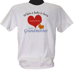 A Grandmother is Born Personalized T-shirt