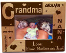911991 - All About Grandma Personalized Wooden Picture Frame