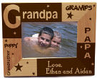 912001 - All About Grandpa Personalized Wooden Picture Frame