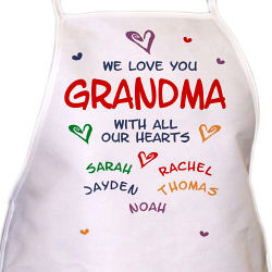 All Our Hearts Personalized Apron